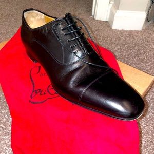Christian Louboutin Greggo Flat Calf Patine - Men Size 45 (US 11.5)